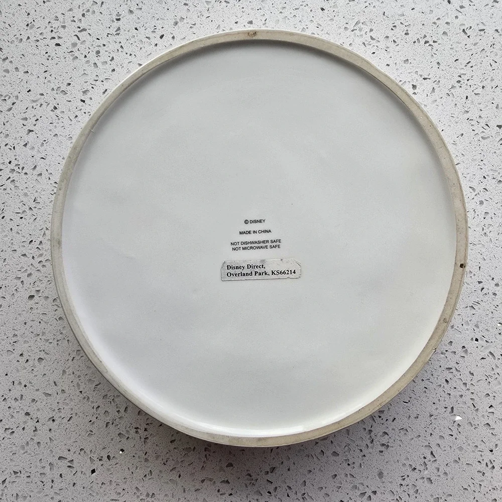 2006 Disney Pluto ‎ Dog, Popcorn, Cereal Bowl Ceramic 3 Inches Deep And